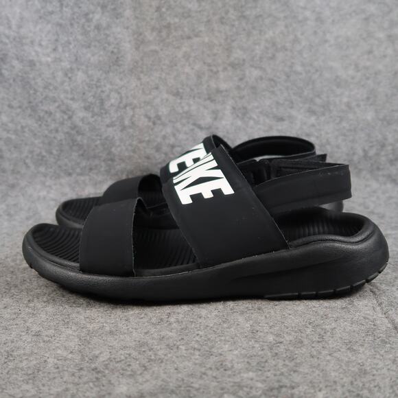 Nike Shoes Womens 9 Sandals Tanjun Casual Sport Recovery Comfort Black Strappy - Picture 4 of 13